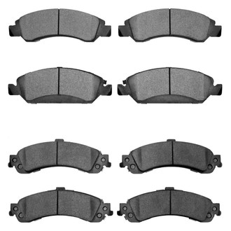 R1 Concepts® - Super Heavy Duty Semi-Metallic Front and Rear Brake Pad Set