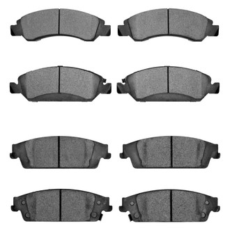 R1 Concepts® - Super Heavy Duty Semi-Metallic Front and Rear Brake Pad Set