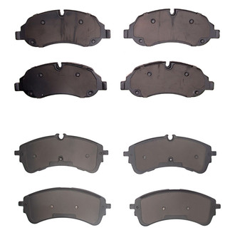 R1 Concepts® - Super Heavy Duty Semi-Metallic Front and Rear Brake Pad Set