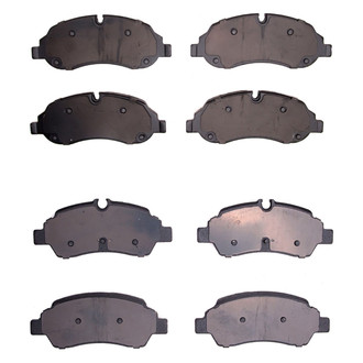 R1 Concepts® - Super Heavy Duty Semi-Metallic Front and Rear Brake Pad Set