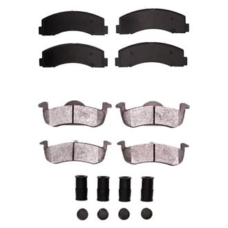 R1 Concepts® - Super Heavy Duty Semi-Metallic Front and Rear Brake Pad Set
