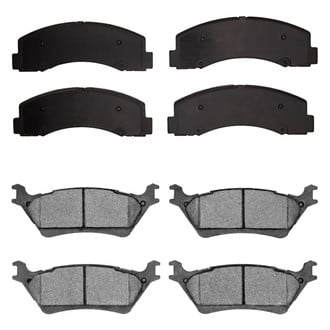 R1 Concepts® - Super Heavy Duty Semi-Metallic Front and Rear Brake Pad Set