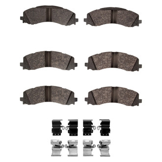 R1 Concepts® - Super Heavy Duty Semi-Metallic Front and Rear Brake Pad Set