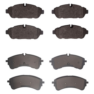 R1 Concepts® - Super Heavy Duty Semi-Metallic Front and Rear Brake Pad Set