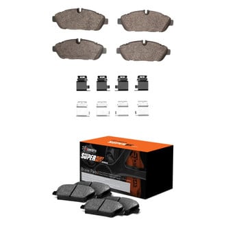 R1 Concepts® - Super Heavy Duty Semi-Metallic Front and Rear Brake Pad Set