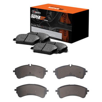 R1 Concepts® - Super Heavy Duty Semi-Metallic Front and Rear Brake Pad Set