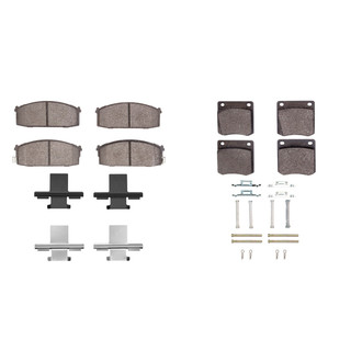 R1 Concepts® - Ceramic Front and Rear Brake Pad Set