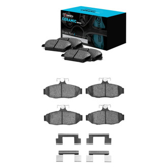 R1 Concepts® - Ceramic Front and Rear Brake Pad Set