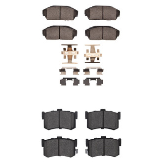 R1 Concepts® - Ceramic Front and Rear Brake Pad Set