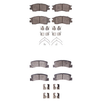 R1 Concepts® - Ceramic Front and Rear Brake Pad Set