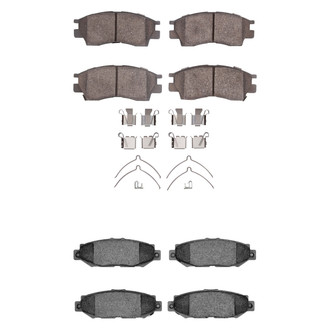R1 Concepts® - Ceramic Front and Rear Brake Pad Set
