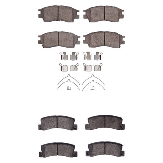 R1 Concepts® - Ceramic Front and Rear Brake Pad Set