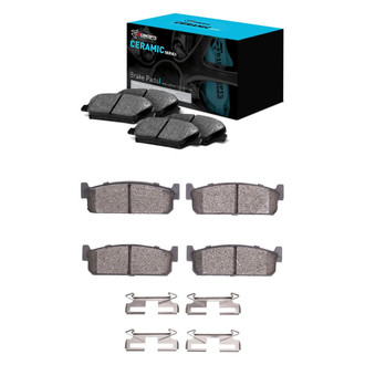 R1 Concepts® - Ceramic Front and Rear Brake Pad Set
