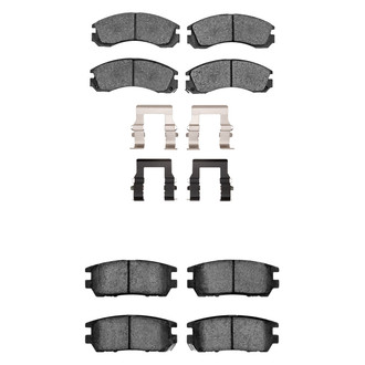 R1 Concepts® - Ceramic Front and Rear Brake Pad Set