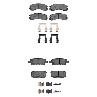 R1 Concepts® - Ceramic Front and Rear Brake Pad Set