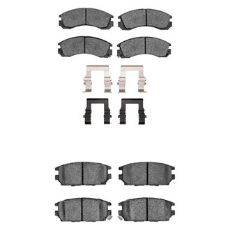 R1 Concepts® - Ceramic Front and Rear Brake Pad Set