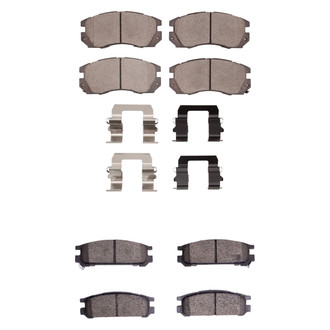 R1 Concepts® - Ceramic Front and Rear Brake Pad Set