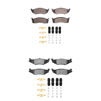 R1 Concepts® - Ceramic Front and Rear Brake Pad Set