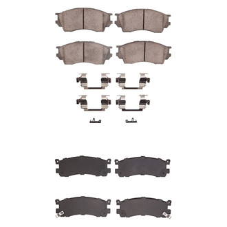R1 Concepts® - Ceramic Front and Rear Brake Pad Set