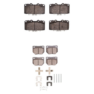 R1 Concepts® - Ceramic Front and Rear Brake Pad Set