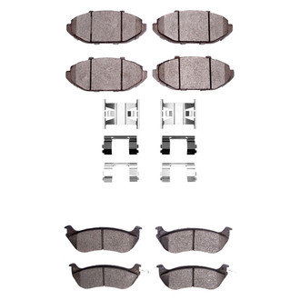 R1 Concepts® - Ceramic Front and Rear Brake Pad Set