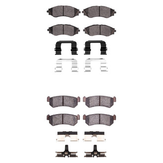R1 Concepts® - Ceramic Front and Rear Brake Pad Set