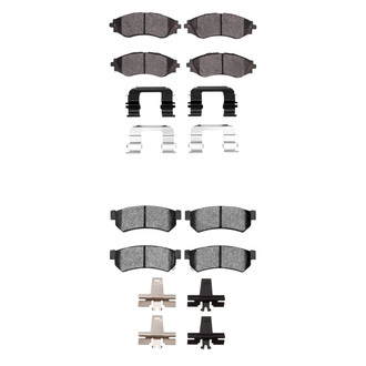 R1 Concepts® - Ceramic Front and Rear Brake Pad Set