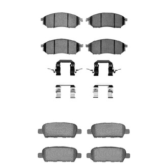 R1 Concepts® - Ceramic Front and Rear Brake Pad Set