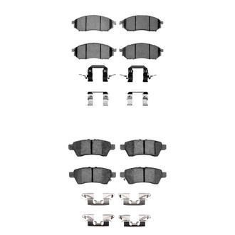 R1 Concepts® - Ceramic Front and Rear Brake Pad Set