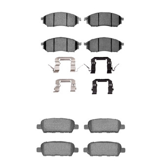 R1 Concepts® - Ceramic Front and Rear Brake Pad Set