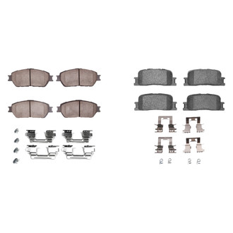 R1 Concepts® - Ceramic Front and Rear Brake Pad Set