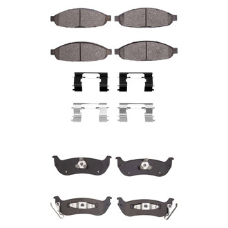 R1 Concepts® - Ceramic Front and Rear Brake Pad Set