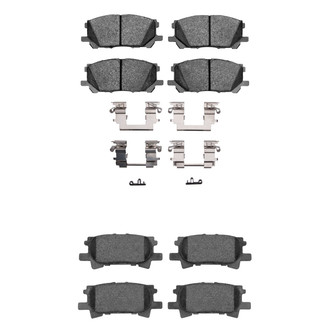 R1 Concepts® - Ceramic Front and Rear Brake Pad Set