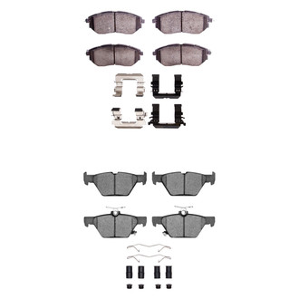 R1 Concepts® - Ceramic Front and Rear Brake Pad Set