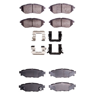 R1 Concepts® - Ceramic Front and Rear Brake Pad Set
