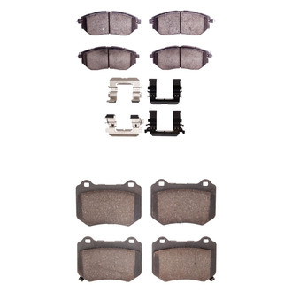 R1 Concepts® - Ceramic Front and Rear Brake Pad Set