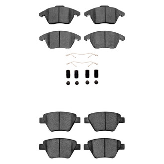 R1 Concepts® - Ceramic Front and Rear Brake Pad Set