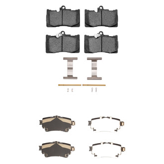R1 Concepts® - Ceramic Front and Rear Brake Pad Set