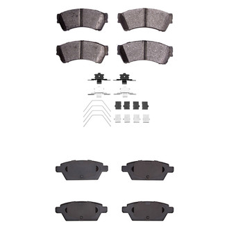 R1 Concepts® - Ceramic Front and Rear Brake Pad Set