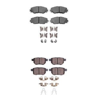 R1 Concepts® - Ceramic Front and Rear Brake Pad Set