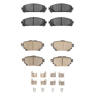 R1 Concepts® - Ceramic Front and Rear Brake Pad Set