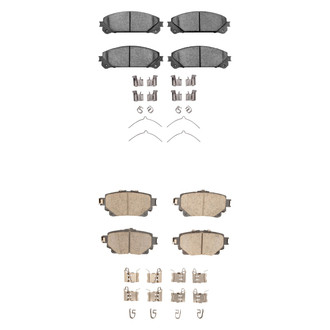 R1 Concepts® - Ceramic Front and Rear Brake Pad Set