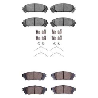 R1 Concepts® - Ceramic Front and Rear Brake Pad Set