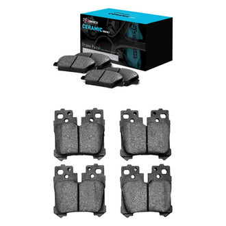 R1 Concepts® - Ceramic Front and Rear Brake Pad Set