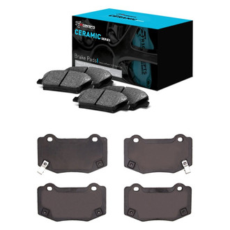 R1 Concepts® - Ceramic Front and Rear Brake Pad Set