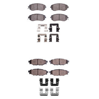R1 Concepts® - Ceramic Front and Rear Brake Pad Set
