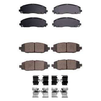 R1 Concepts® - Ceramic Front and Rear Brake Pad Set