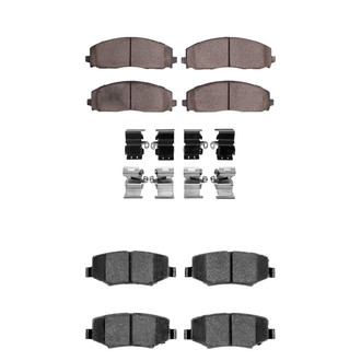 R1 Concepts® - Ceramic Front and Rear Brake Pad Set