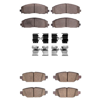 R1 Concepts® - Ceramic Front and Rear Brake Pad Set