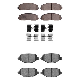 R1 Concepts® - Ceramic Front and Rear Brake Pad Set